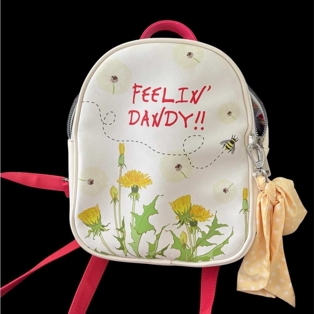Betsey Johnson Feelin' Dandy Bumblebee Dandelion Backpack